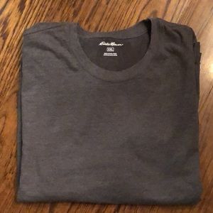 EDDIE BAUER Mens Charcoal Grey Long Sleeve TShirt Sz XXL NWOT